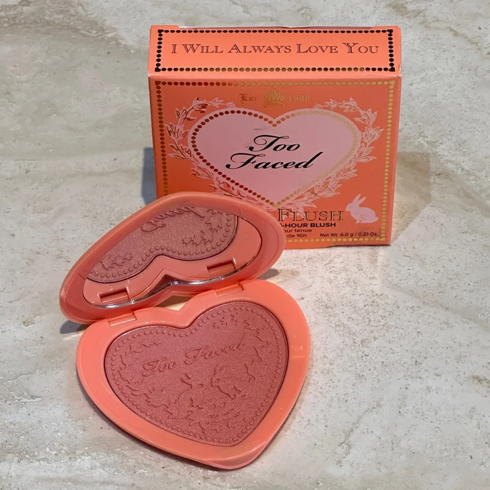 Too Faced Love Flush Watercolor Blush- I Will Always Love You (RARE)